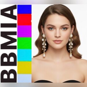 Stunning Pearl & Crystal Cascade Statement Earrings - Bridal/Gala Ready